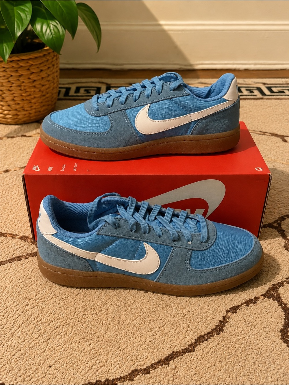 6.5Y / 8W Nike Field General University Blue Gum Sneakers IF0465-401 Box No Lid